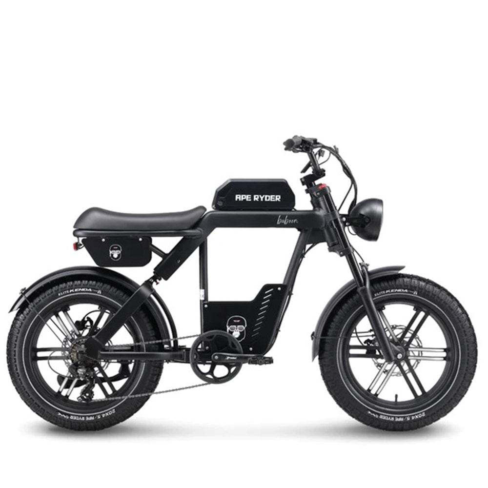 APE RYDER BABOON ELEKTRİKLİ BİSİKLET (SİYAH/MAT)