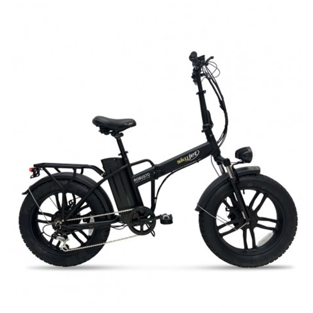 SKYJET ROBUSTO PEDAL DESTEKLİ ELEKTRİKLİ BİSİKLET (SİYAH)