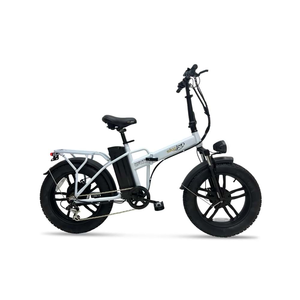 SKYJET ROBUSTO PEDAL DESTEKLİ ELEKTRİKLİ BİSİKLET (BEYAZ)
