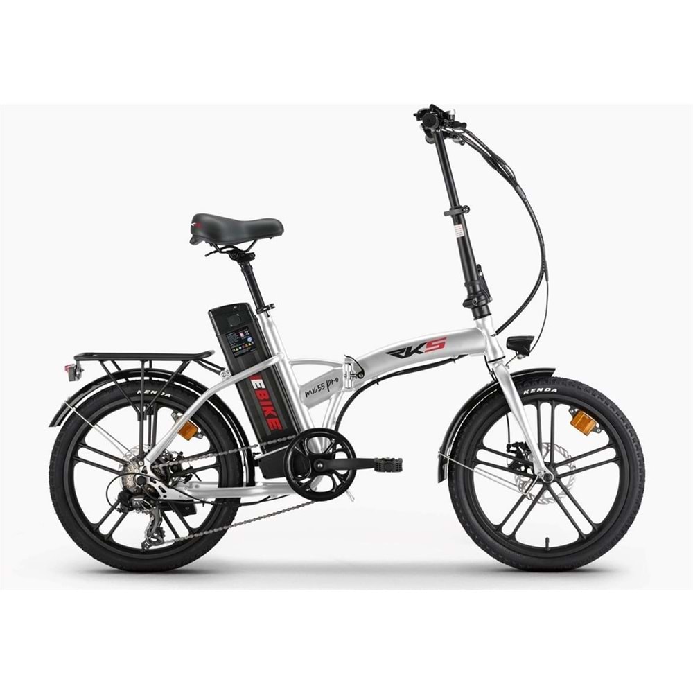 RKS MX55 PRO PEDAL DESTEKLİ ELEKTRİKLİ BİSİKLET (GRİ)