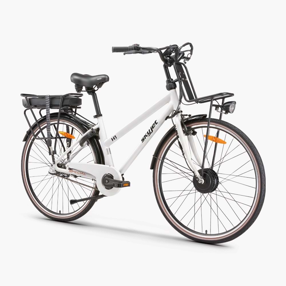 SKYJET H1 PEDAL DESTEKLİ ELEKTRİKLİ BİSİKLET (BEYAZ)