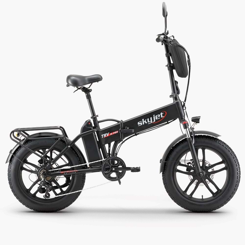 SKYJET TRV3 PRO W PEDAL DESTEKLİ ELEKTRİKLİ BİSİKLET (SİYAH)