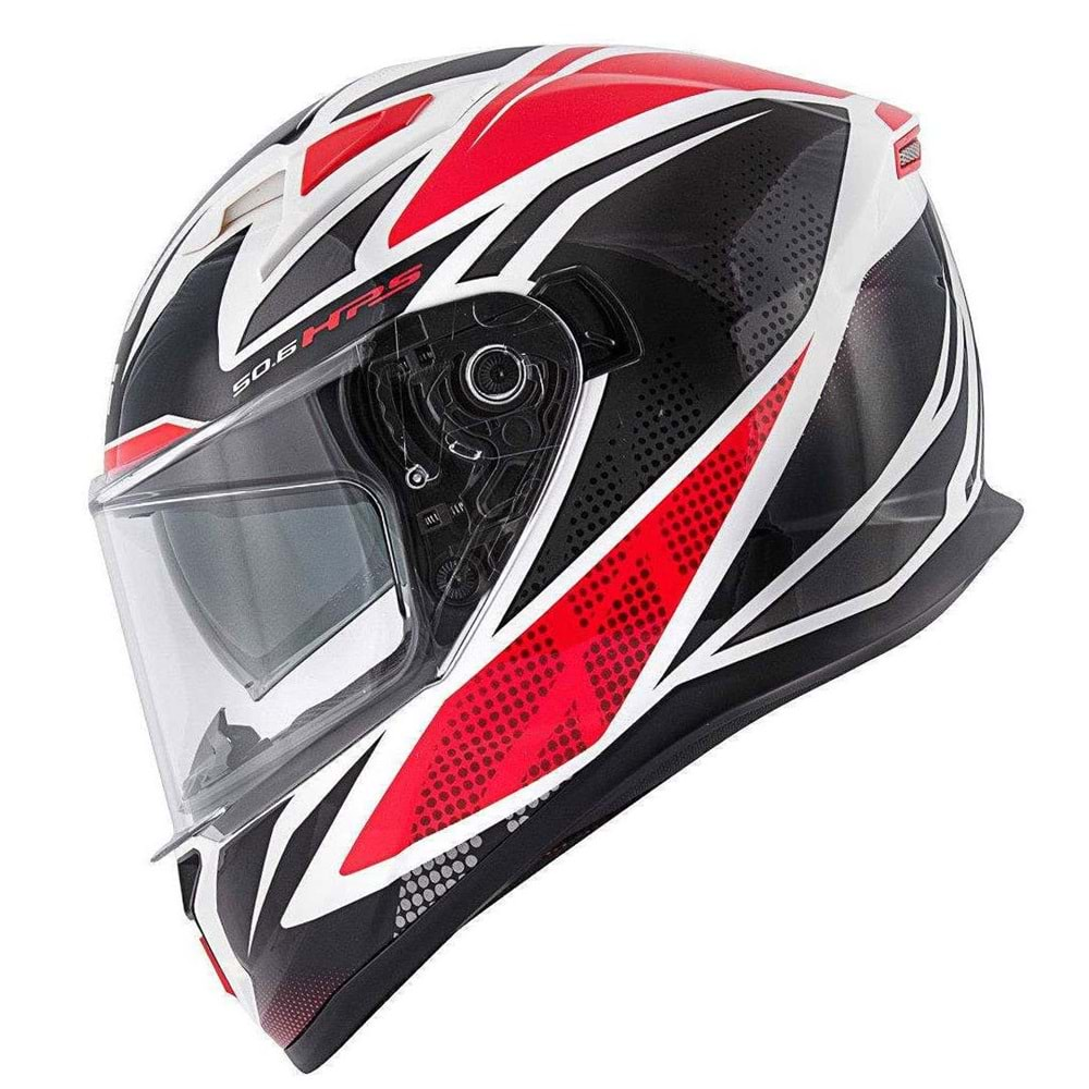 GIVI STOCCARDA FOLLOW BEYAZ-KIRMIZI-SİYAH KASK XL