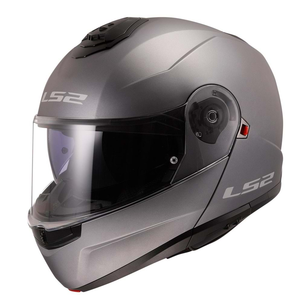 LS2 STROBE 2 MAT TITANIUM KASK XL