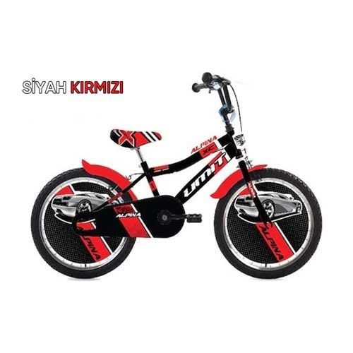 2047-1 20 ALPINA BMX ERKEK BİSİKLET (SİYAH-KIRMIZI)