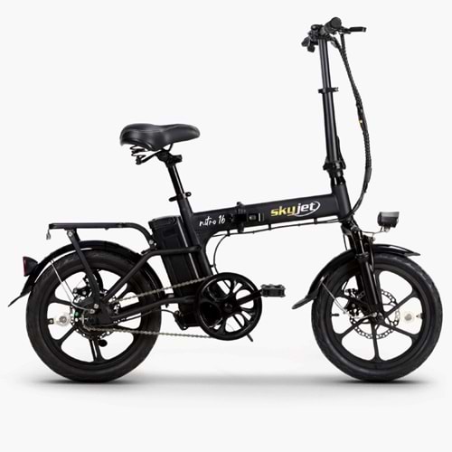 SKYJET NITRO-16 PEDAL DESTEKLİ ELEKTRİKLİ BİSİKLET (SİYAH)