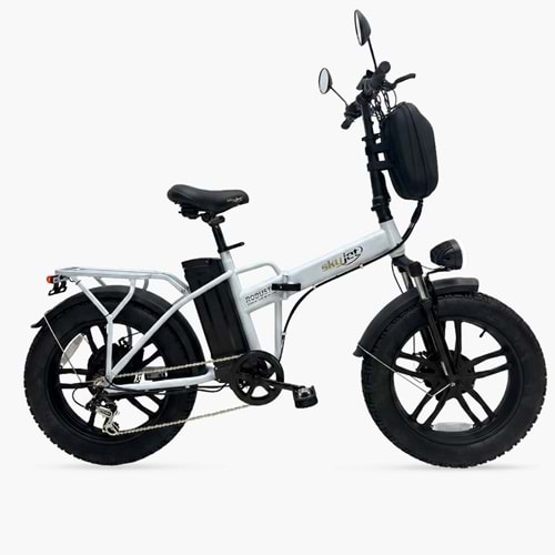 SKYJET ROBUSTO PEDAL DESTEKLİ ELEKTRİKLİ BİSİKLET / YENİ MODEL (BEYAZ)