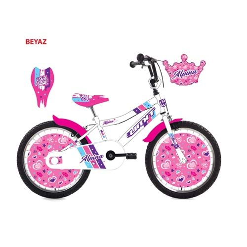 2047-2 20 ALPINA BMX KIZ BİSİKLET (BEYAZ)