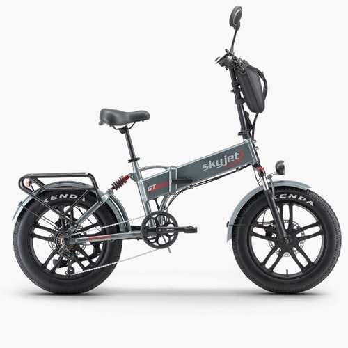 SKYJET GT3 PRO PEDAL DESTEKLİ ELEKTRİKLİ BİSİKLET (GRİ)