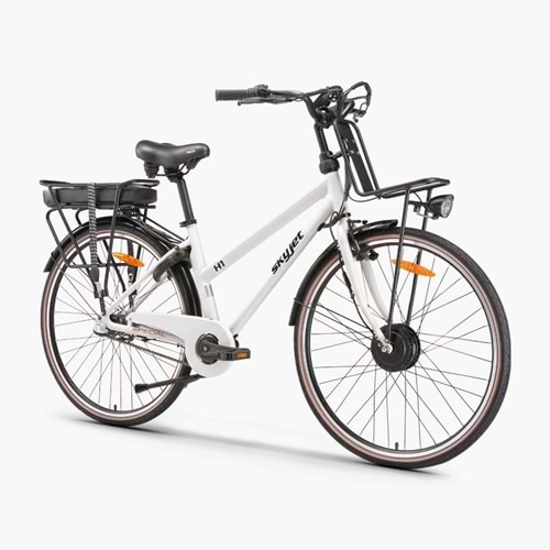 SKYJET H1 PEDAL DESTEKLİ ELEKTRİKLİ BİSİKLET (BEYAZ)