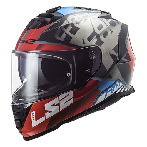 LS2 STORM 2 RACER MAVİ-KIRMIZI KASK S