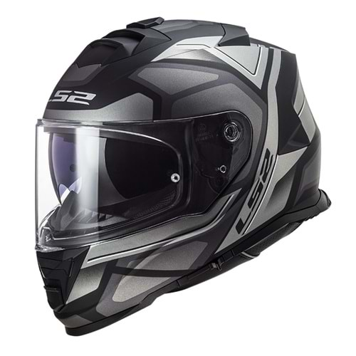 LS2 STORM 2 FASTER MAT TITANIUM KASK XL