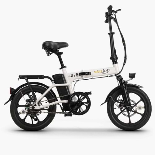 SKYJET NITRO-16 PEDAL DESTEKLİ ELEKTRİKLİ BİSİKLET (BEYAZ)