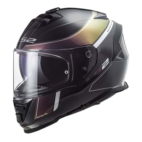 LS2 STORM 2 VELVET MAT SİYAH-GÖKKUŞAĞI KASK L