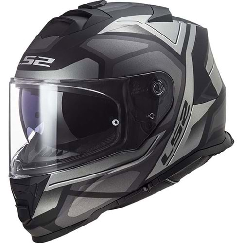 LS2 STORM FASTER MAT TITANIUM KASK L