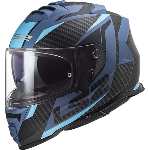 LS2 STORM RACER MAT MAVİ KASK XL