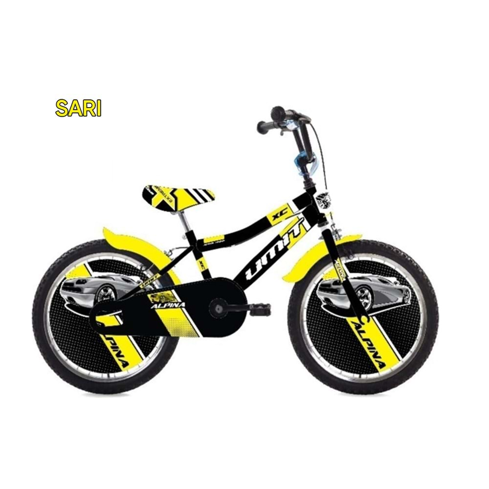 2047-1 20 ALPINA BMX ERKEK BİSİKLET (SİYAH-SARI)