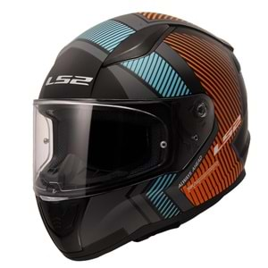 LS2 RAPID 2 EXTRA MAT GRİ-NEON TURUNCU KASK XXL